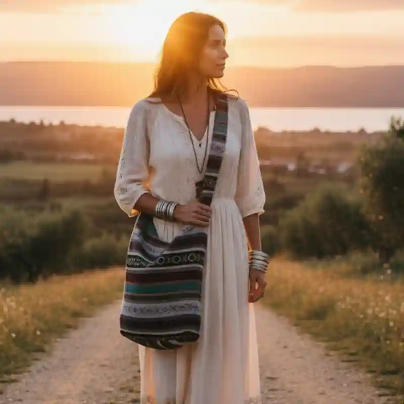 Bohemian Aztec Tote Bag - Image 4