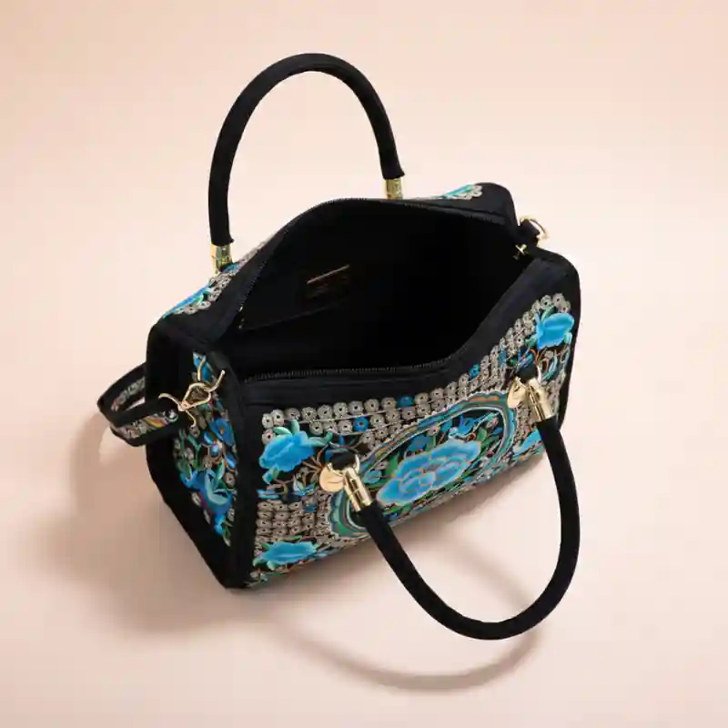 Boho Embroidered Crossbody Purse - Image 5