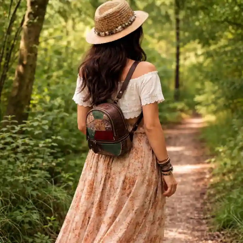 Boho Patchworks Backpack - Image 3