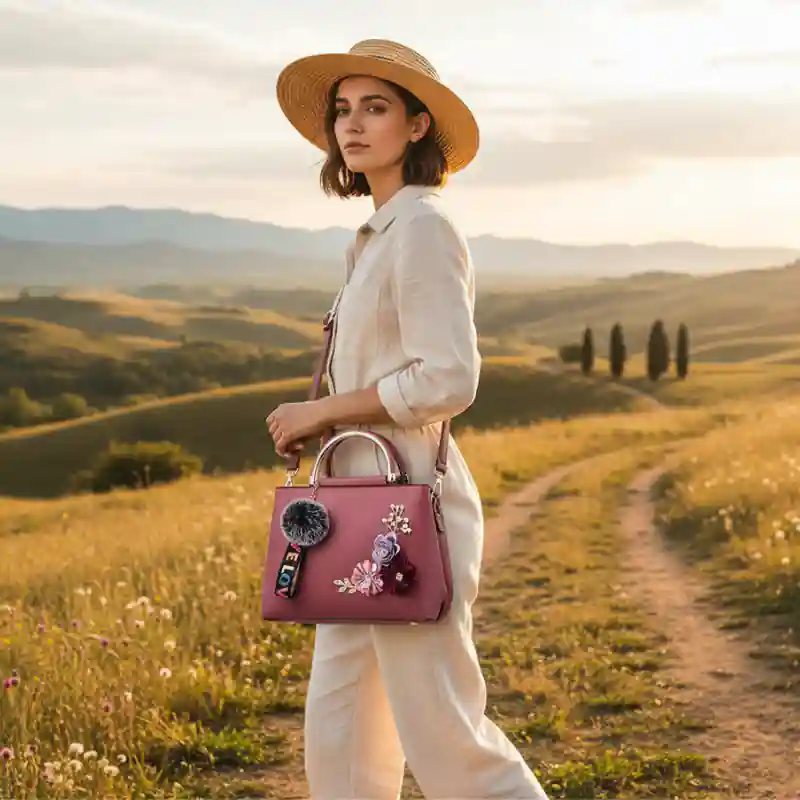 Boho Chic Crossbody Handbag - Image 4