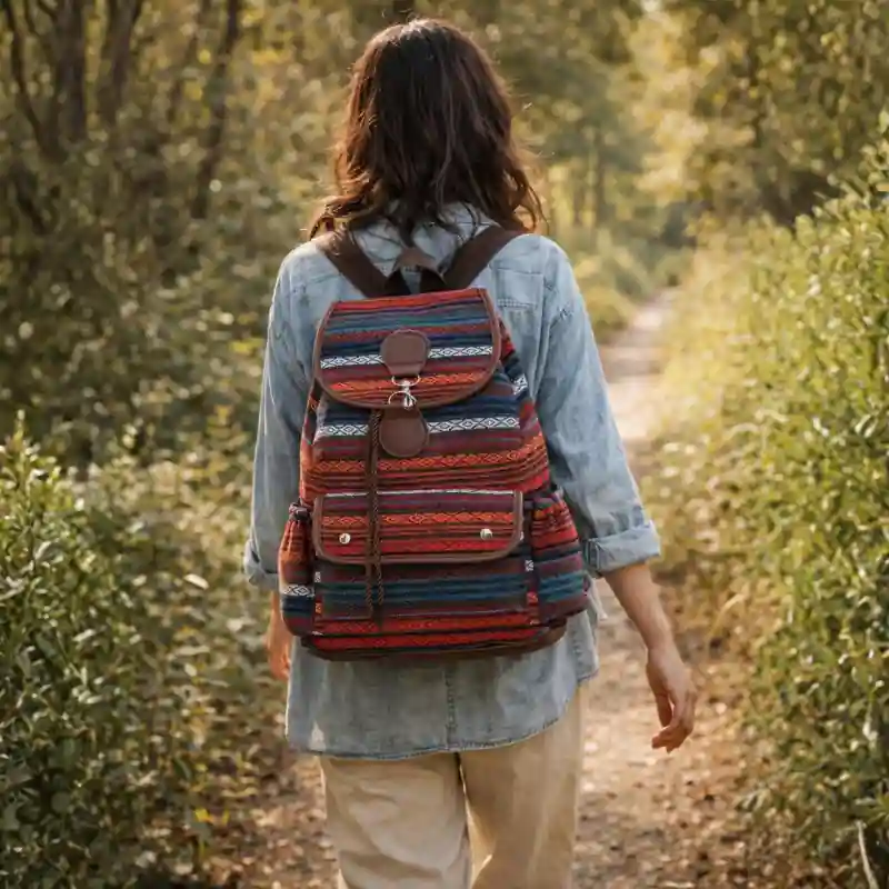 Hippie Boho Backpack - Image 3
