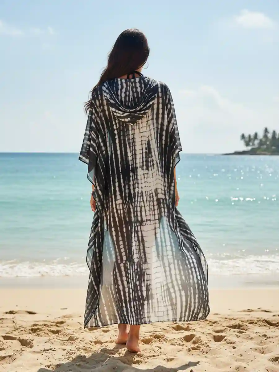 Hooded Beach Kimono - Image 4
