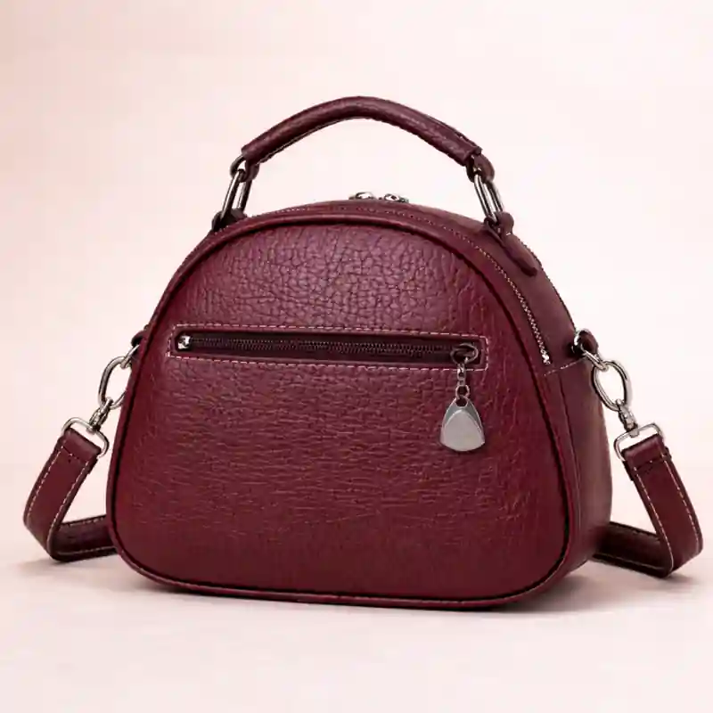 Small Boho Leather Crossbody Bag - Image 5