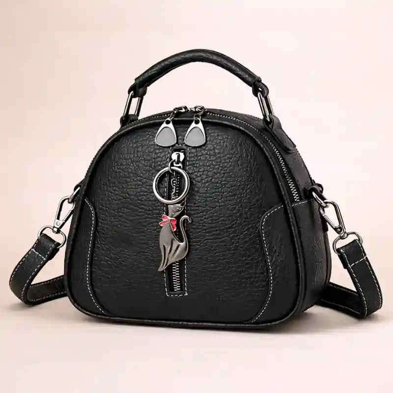 Small Boho Leather Crossbody Bag - Image 7